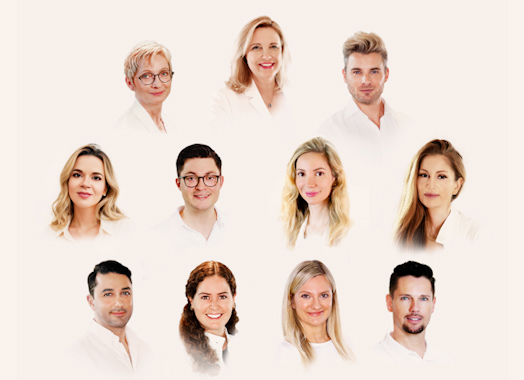 Collage mit &Auml;rzten der Rosenpark Klinik